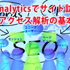 Google Analytics（グーグル アナリティクス）によるアクセス解析の基本項目はページビュー・セッション・ユニークユーザー